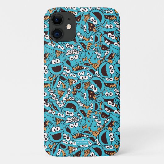Cookie Monster | Nom Nom Nom Pattern Case-Mate iPhone Case (Achterkant)