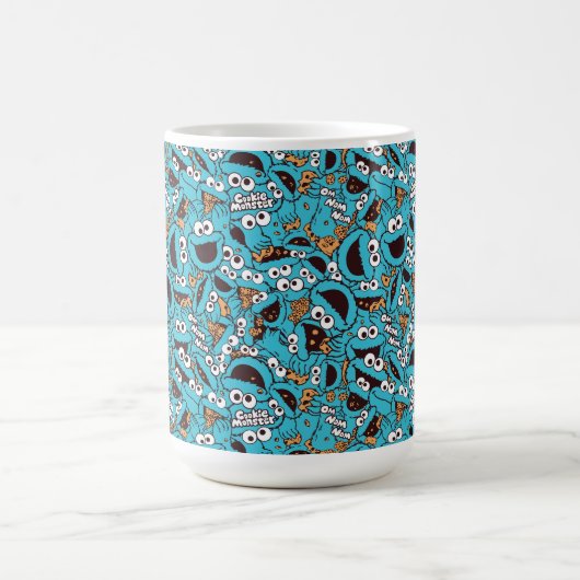 Cookie Monster | Nom Nom Nom Pattern Koffiemok (Center)