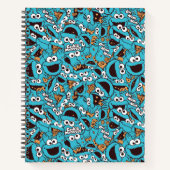 Cookie Monster | Nom Nom Nom Pattern Notitieboek (Voorkant)