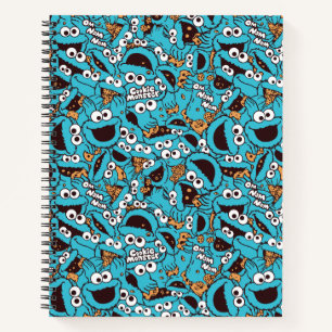 Cookie Monster   Nom Nom Nom Pattern Notitieboek