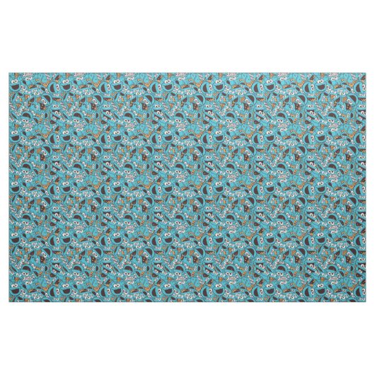 Cookie Monster | Nom Nom Nom Pattern Stof (Fat Quarter)