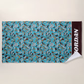 Cookie Monster | Nom Nom Nom Pattern Strandlaken (Voorkant)