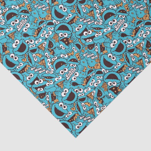 Cookie Monster | Nom Nom Nom Pattern Tissuepapier (Detail)