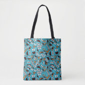 Cookie Monster | Nom Nom Nom Pattern Tote Bag (Voorkant)