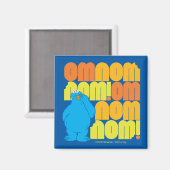 Cookie Monster Nom Nom Pattern Magneet (Voorkant / Achterkant)