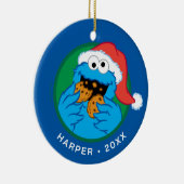 Cookie Monster | Official Christmas Cookie Tester Keramisch Ornament (Rechts)