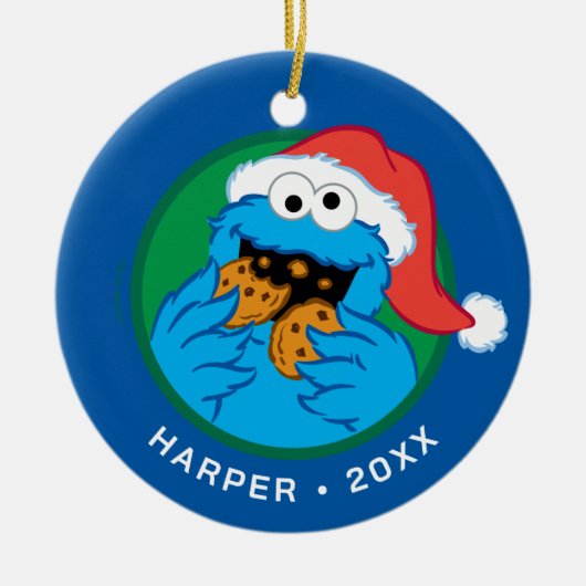 Cookie Monster | Official Christmas Cookie Tester Keramisch Ornament (Voorkant)