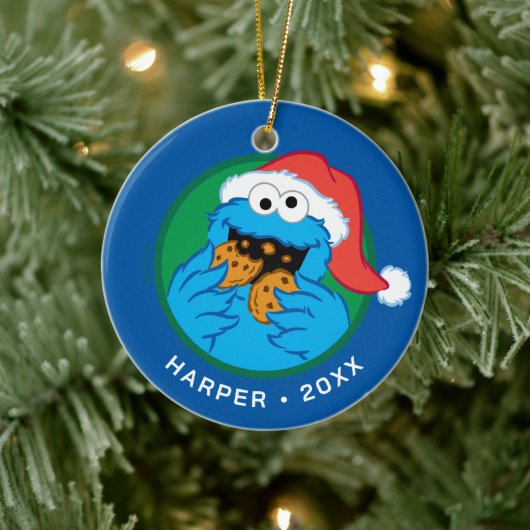 Cookie Monster | Officiële Kerst Koek Tester Keramisch Ornament (Boom)