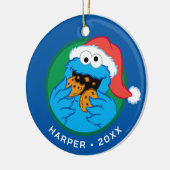 Cookie Monster | Officiële Kerst Koek Tester Keramisch Ornament (Links)