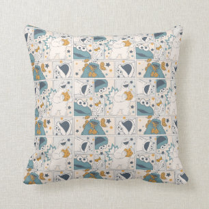 Cookie Monster   Om Nom Comic Pattern Kussen