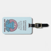 Cookie Monster | Om Nom Nom Bagagelabel (Voorkant horizontaal)