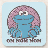 Cookie Monster | Om Nom Nom Bier Onderzetter (Voorkant)