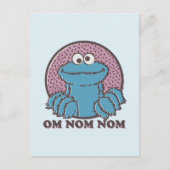 Cookie Monster | Om Nom Nom Briefkaart (Voorkant)