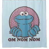 Cookie Monster | Om Nom Nom Douchegordijn (Voorkant)