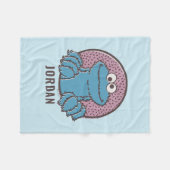Cookie Monster | Om Nom Nom Fleece Deken (Voorkant (Horizontaal))