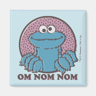 Cookie Monster   Om Nom Nom Magneet