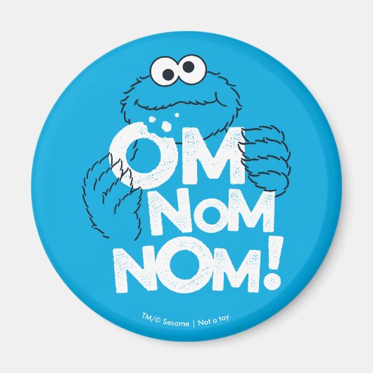 Cookie Monster | Om Nom Nom! Magneet (Voorkant)