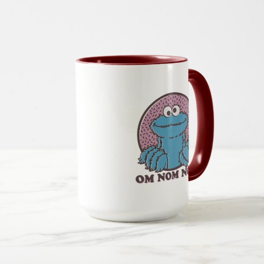 Cookie Monster | Om Nom Nom Mok (Voorkant rechts)
