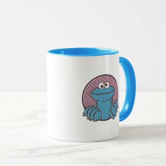 Cookie Monster | Om Nom Nom Mok (Voorkant rechts)