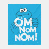 Cookie Monster | Om Nom Nom Nom! Fleece Deken (Voorkant)
