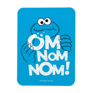 Cookie Monster   Om Nom Nom Nom! Magneet