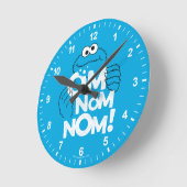 Cookie Monster | Om Nom Nom Nom! Ronde Klok (Hoek)