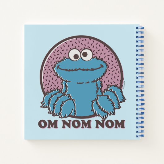 Cookie Monster | Om Nom Nom Notitieboek (Achterkant)