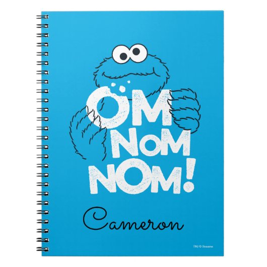 Cookie Monster | Om Nom Nom! Notitieboek (Voorkant)