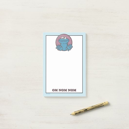 Cookie Monster | Om Nom Nom Post-it® Notes (Op bureau)