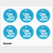 Cookie Monster | Om Nom Nom! Ronde Sticker (Vel)