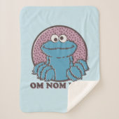 Cookie Monster | Om Nom Nom Sherpa Deken (Voorkant)