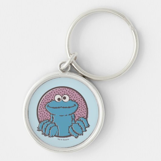 Cookie Monster | Om Nom Nom Sleutelhanger (Voorkant)