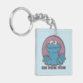 Cookie Monster | Om Nom Nom Sleutelhanger (Voorkant Links)