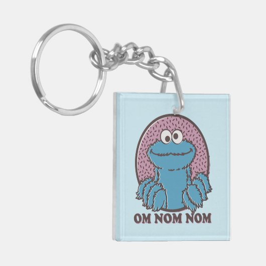 Cookie Monster | Om Nom Nom Sleutelhanger (Voorkant Links)