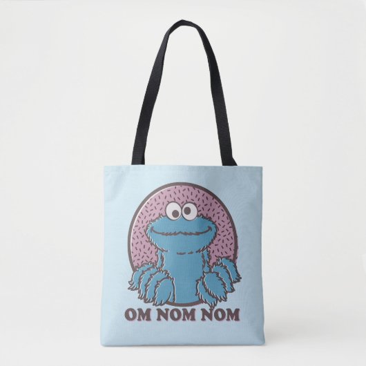 Cookie Monster | Om Nom Nom Tote Bag (Voorkant)