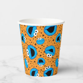 Cookie Monster on Cookie Pattern Papieren Bekers