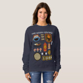 Cookie Monster | One Happy Camper Trui (Voorkant volledig)