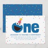 Cookie Monster One Kaart (Voorkant / Achterkant)