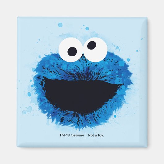 Cookie Monster | Ontwikkeling Waterverf Magneet (Voorkant)