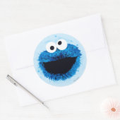 Cookie Monster | Ontwikkeling Waterverf Ronde Sticker (Envelop)