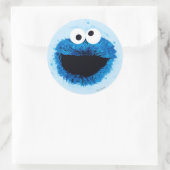 Cookie Monster | Ontwikkeling Waterverf Ronde Sticker (Tas)