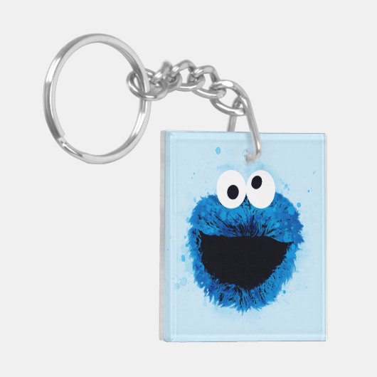 Cookie Monster | Ontwikkeling Waterverf Sleutelhanger (Voorkant Links)