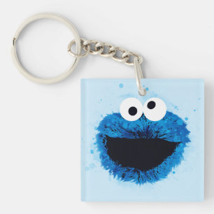Cookie Monster   Ontwikkeling Waterverf Sleutelhanger