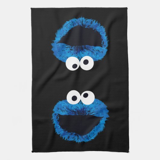 Cookie Monster | Ontwikkeling Waterverf Theedoek (Verticaal)