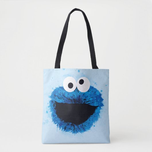 Cookie Monster | Ontwikkeling Waterverf Tote Bag (Voorkant)