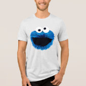 Cookie Monster | Ontwikkeling Waterverf Tri-Blend Shirt (Voorkant)