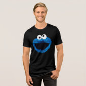Cookie Monster | Ontwikkeling Waterverf Tri-Blend Shirt (Voorkant volledig)