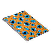 Cookie Monster op Cookie-patroon Notitieboek (Rechterzijde)