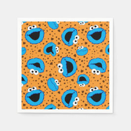 Cookie Monster op Cookie Pattern Servet