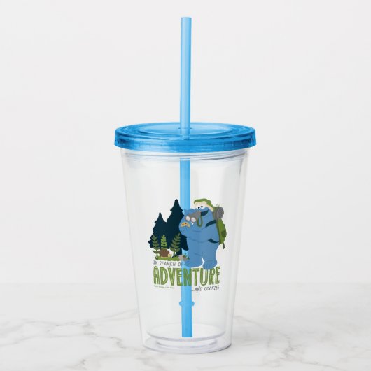 Cookie Monster | Op zoek naar avontuur...en koekje Acryl Drinkbeker (Voorkant)